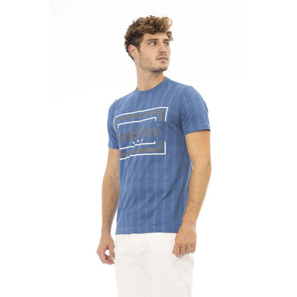  - Blue Cotton Men T-Shirt