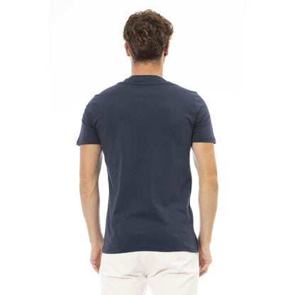  - Blue Cotton Men T-Shirt