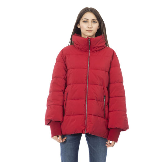  - Red Polyamide Women Jacket