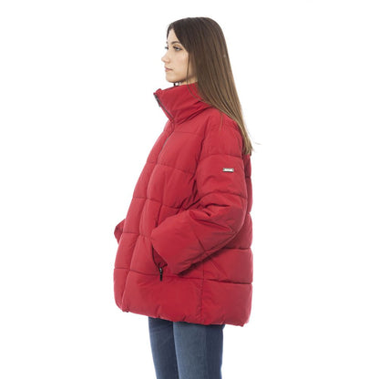  - Red Polyamide Women Jacket