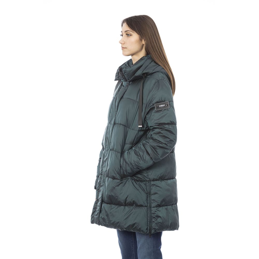  - Green Polyester Women Jacket