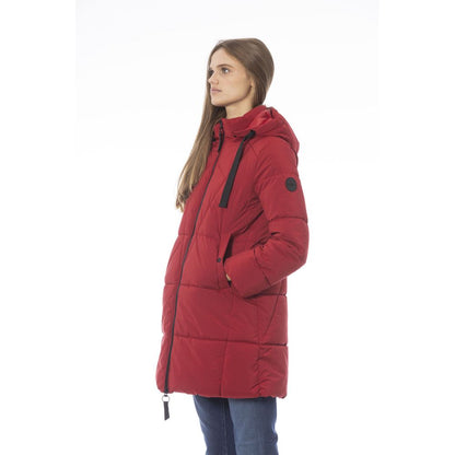  - Red Polyester Women Jacket