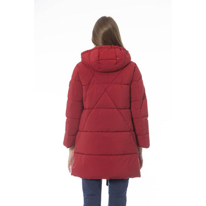  - Red Polyester Women Jacket