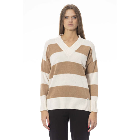  - Beige Cashmere Women Sweater