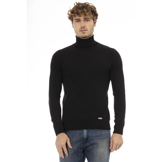  - Black Wool Men Sweater