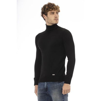  - Black Wool Men Sweater