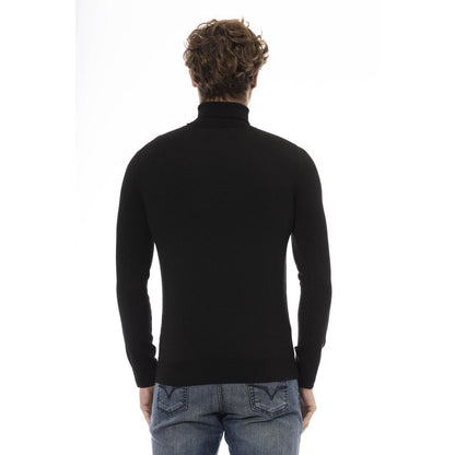  - Black Wool Men Sweater