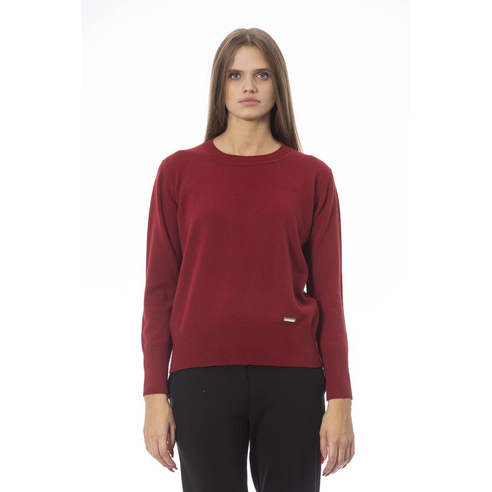  - Red Wool Women Sweater