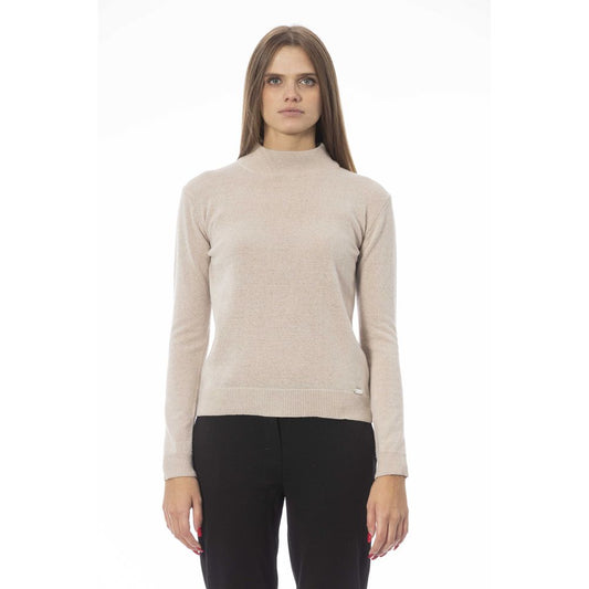  - Beige Cashmere Women Sweater