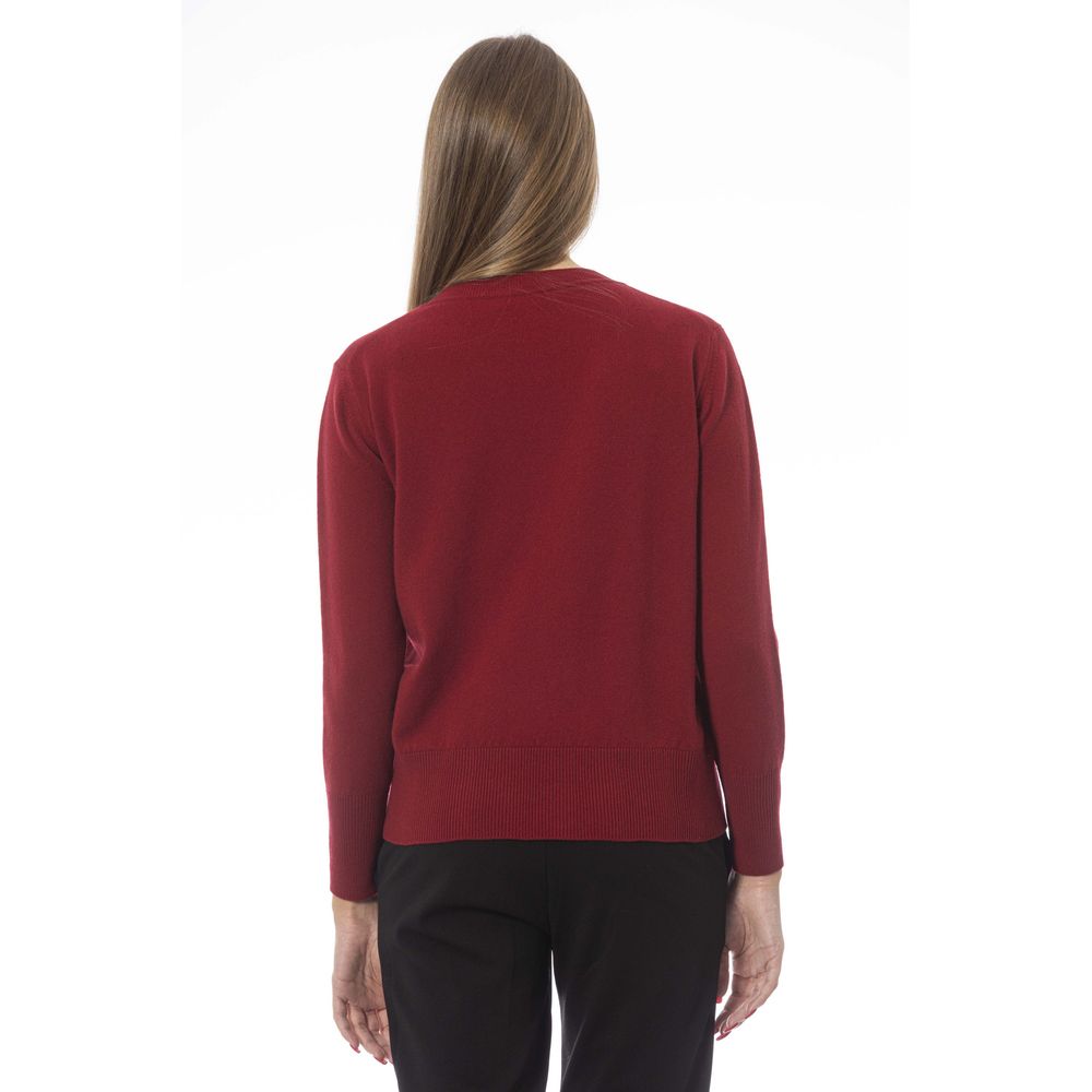  - Red Wool Women Sweater