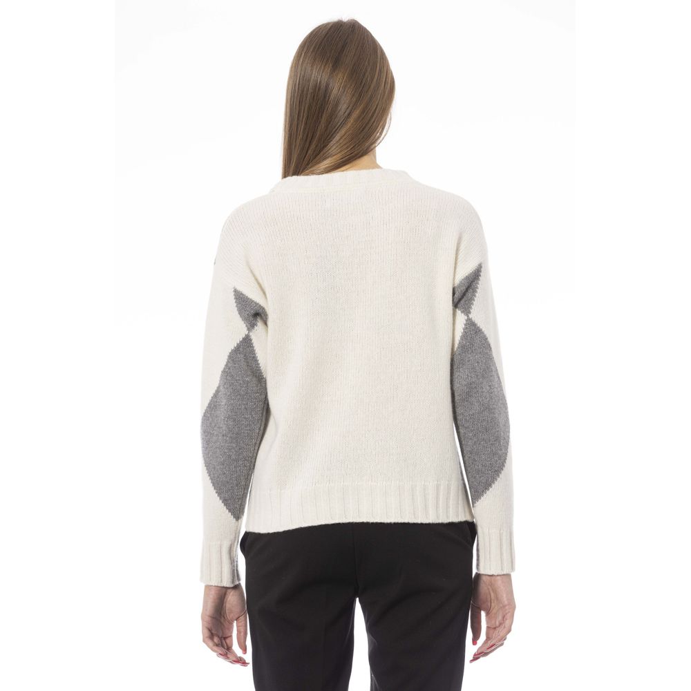 Gray Wool Women Sweater