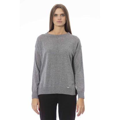  - Gray Viscose Women Sweater