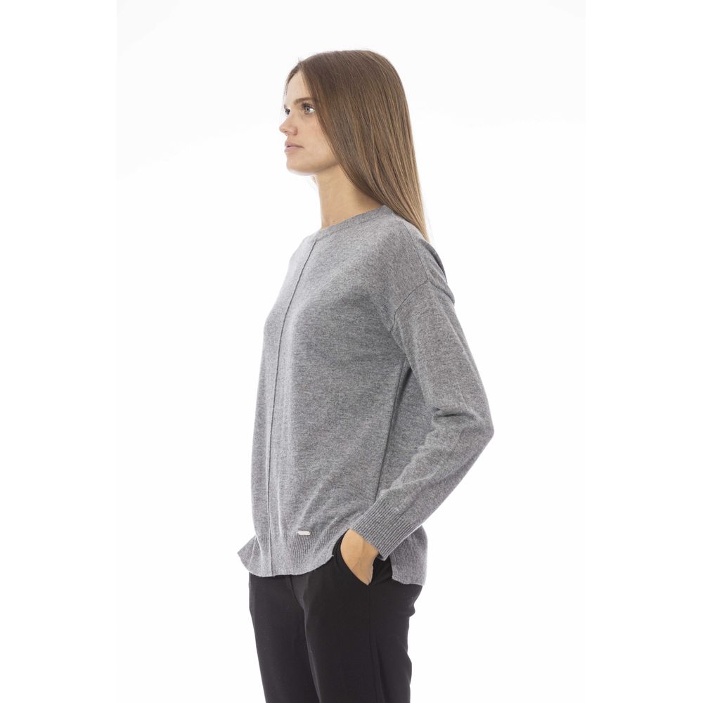  - Gray Viscose Women Sweater