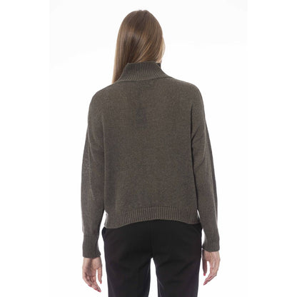  - Green Wool Women Sweater