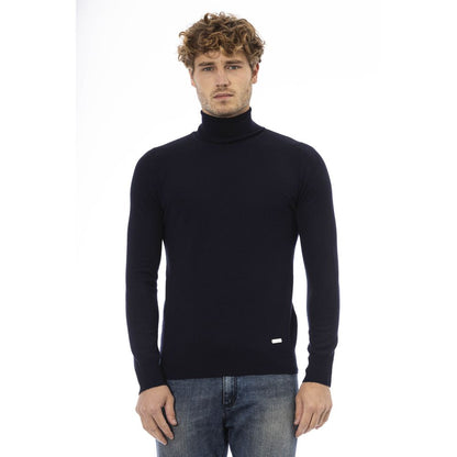  - Blue Wool Men Sweater