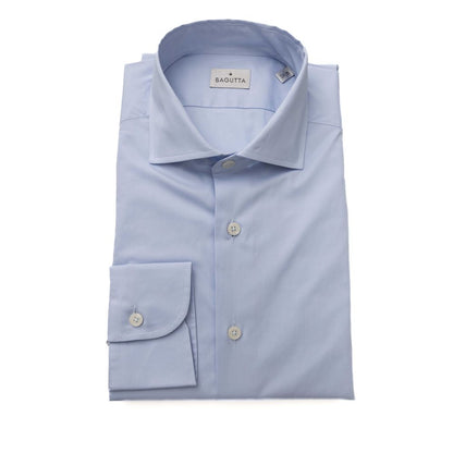  - Light Blue Cotton Men Shirt