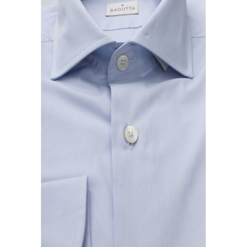  - Light Blue Cotton Men Shirt