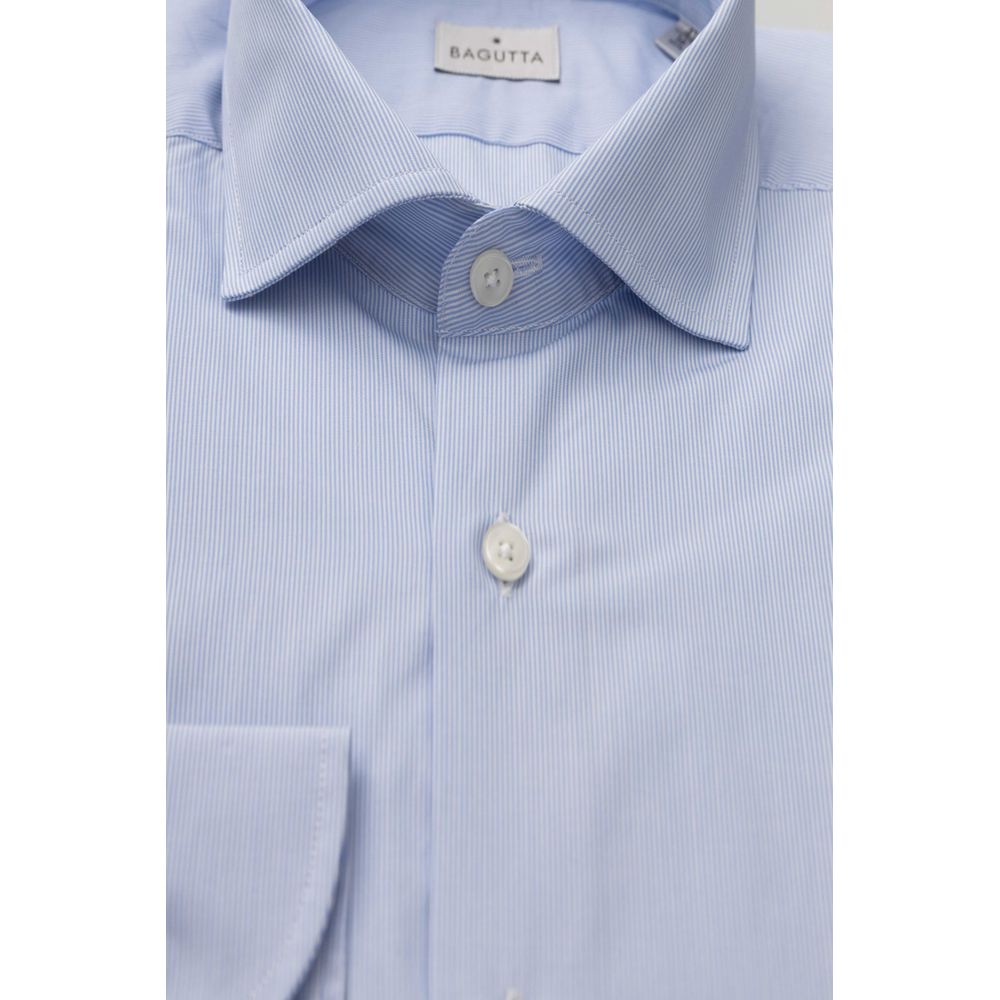  - Light Blue Cotton Men Shirt