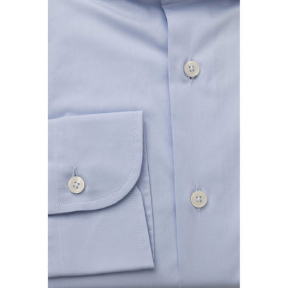  - Light Blue Cotton Men Shirt