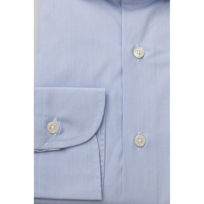  - Light Blue Cotton Men Shirt