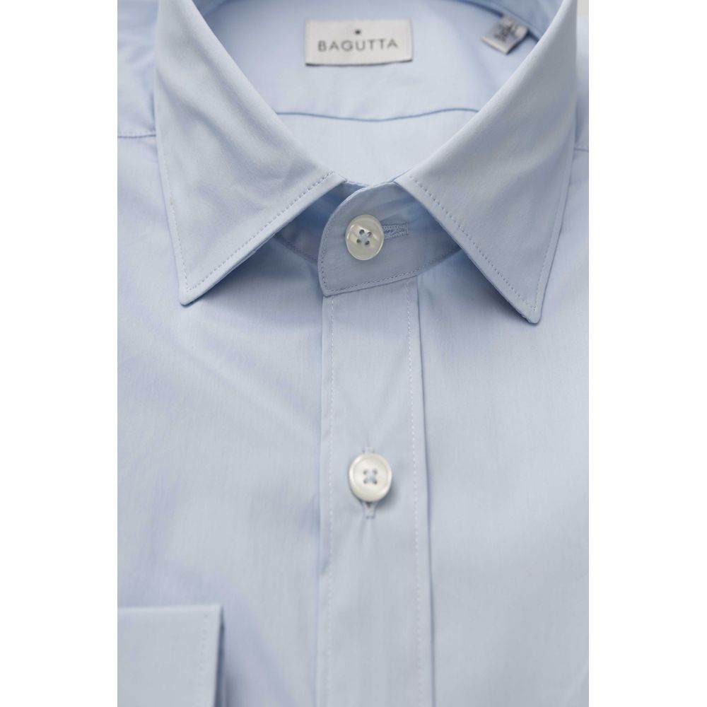  - Light Blue Cotton Men Shirt