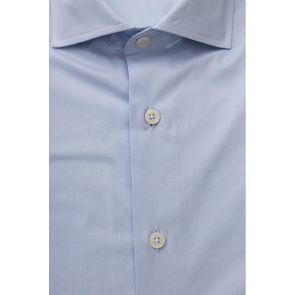  - Light Blue Cotton Men Shirt