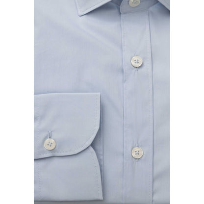  - Light Blue Cotton Men Shirt