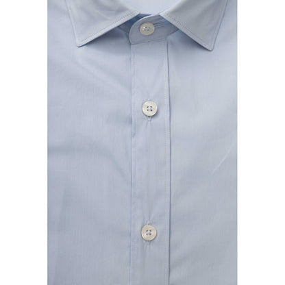  - Light Blue Cotton Men Shirt