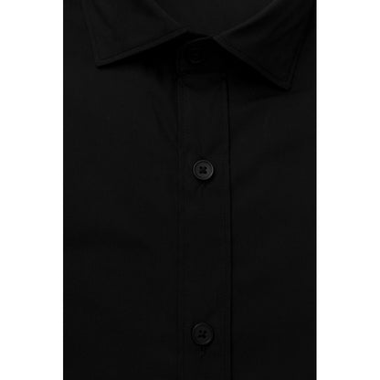  - Black Cotton Men Shirt