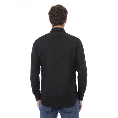  - Black Cotton Men Shirt