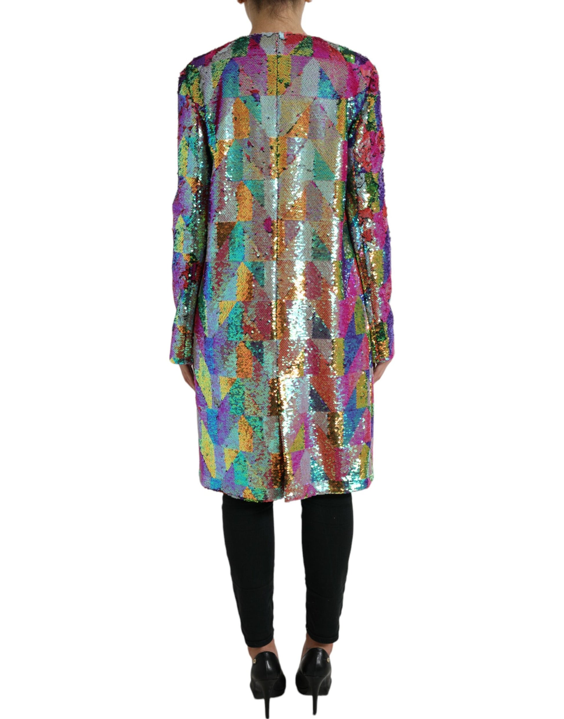 Multicolor Sequined Coat