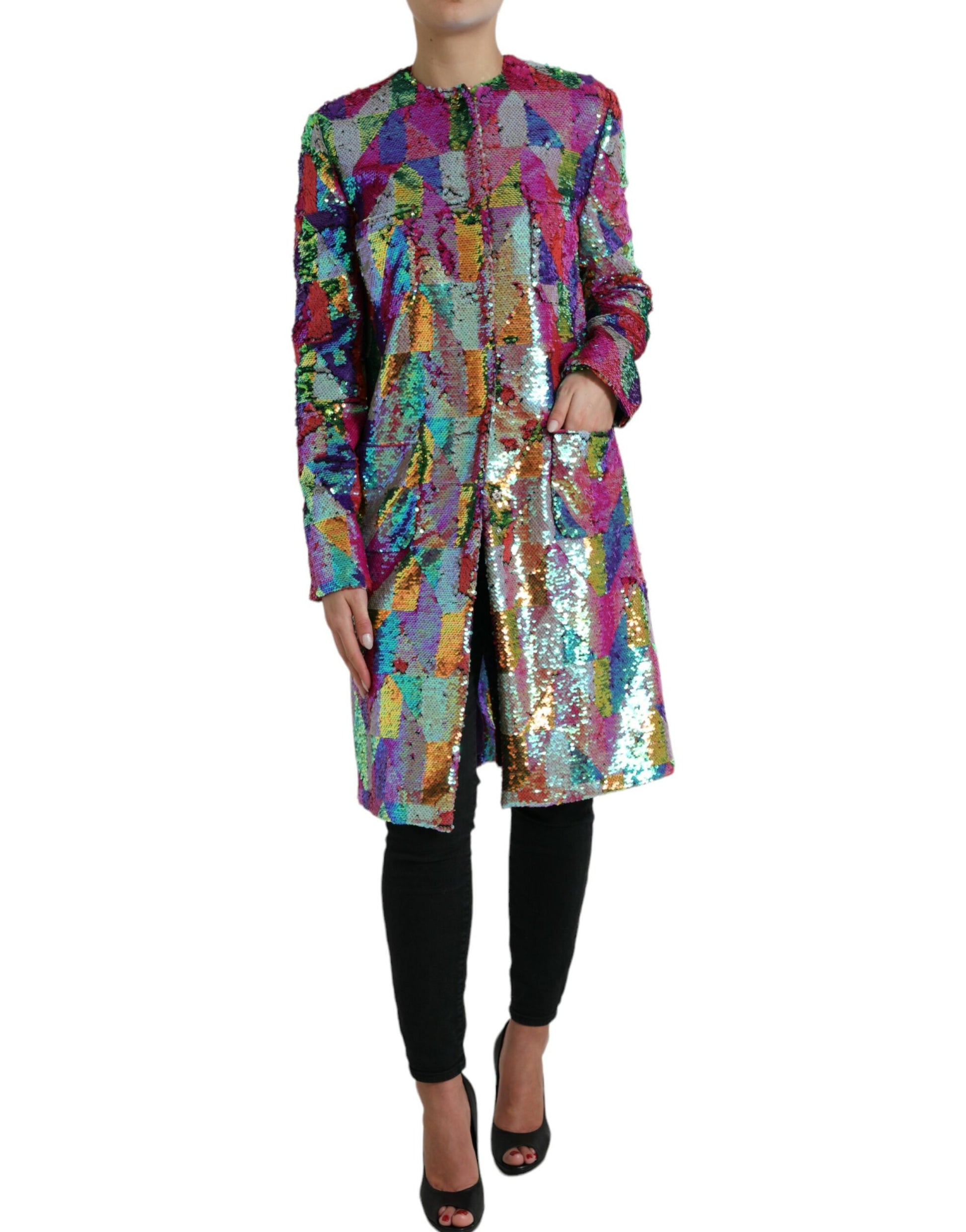 Multicolor Sequined Coat