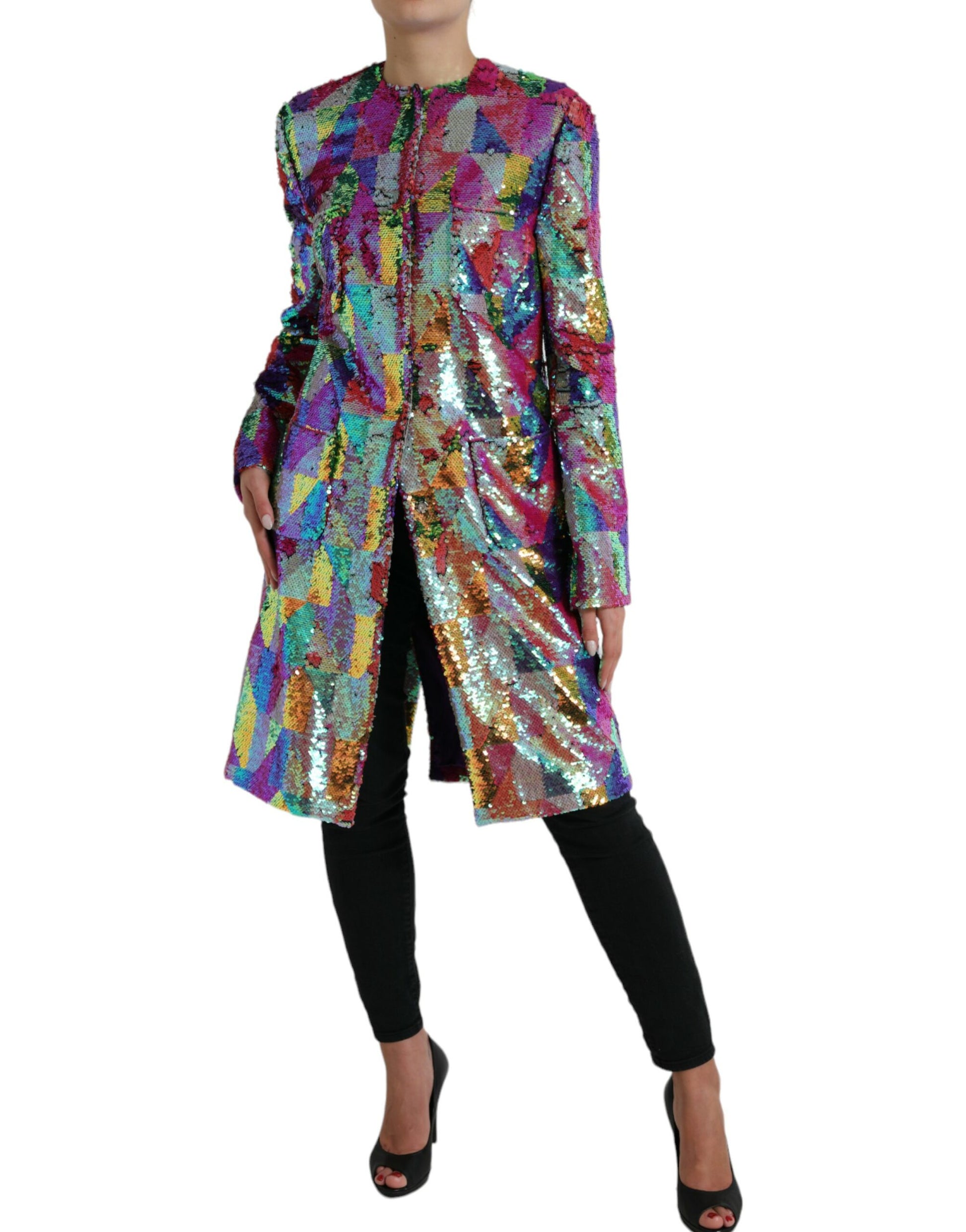 Multicolor Sequined Coat