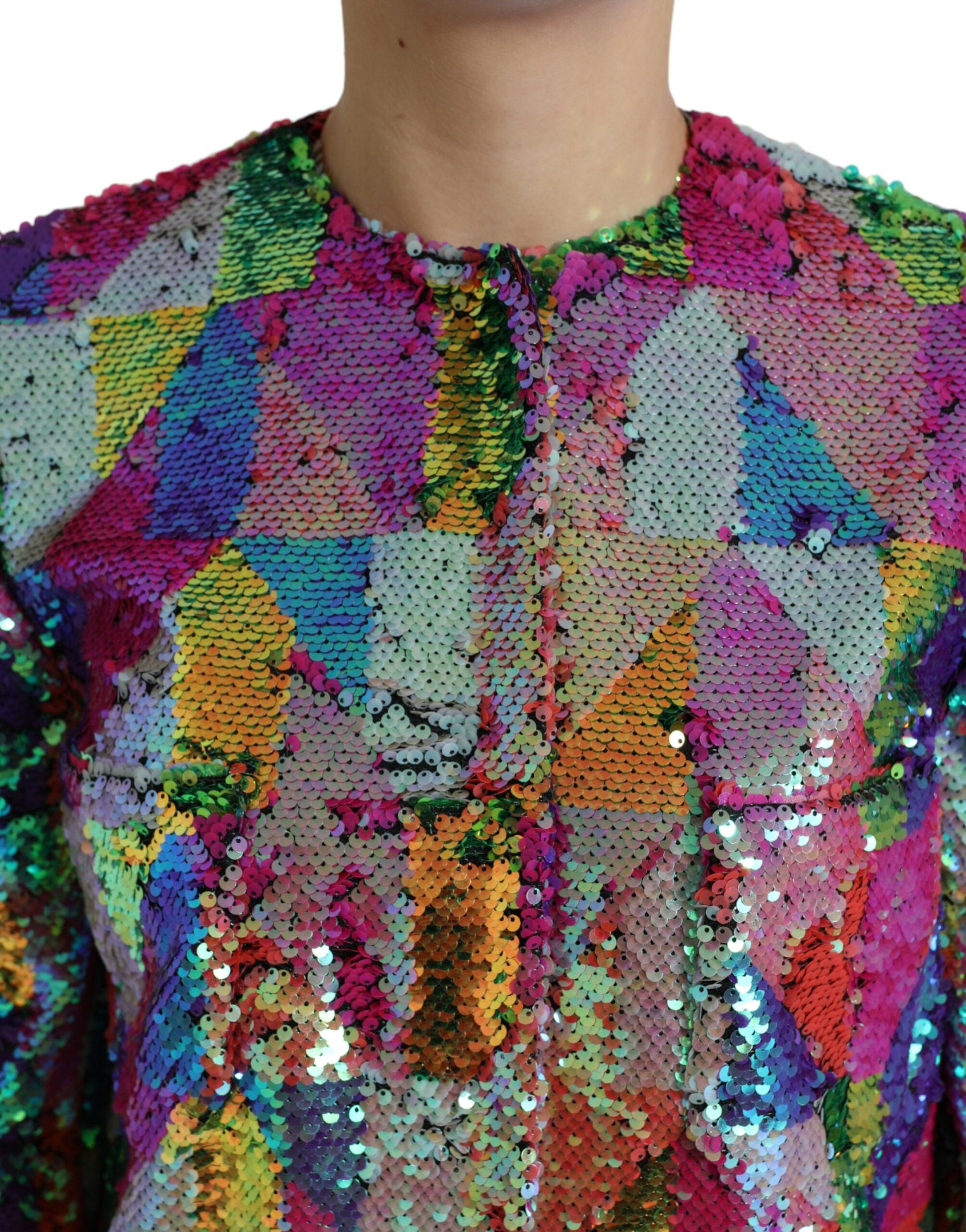 Multicolor Sequined Coat