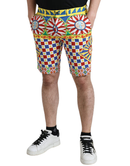  - Multicolor Print Bermuda Shorts