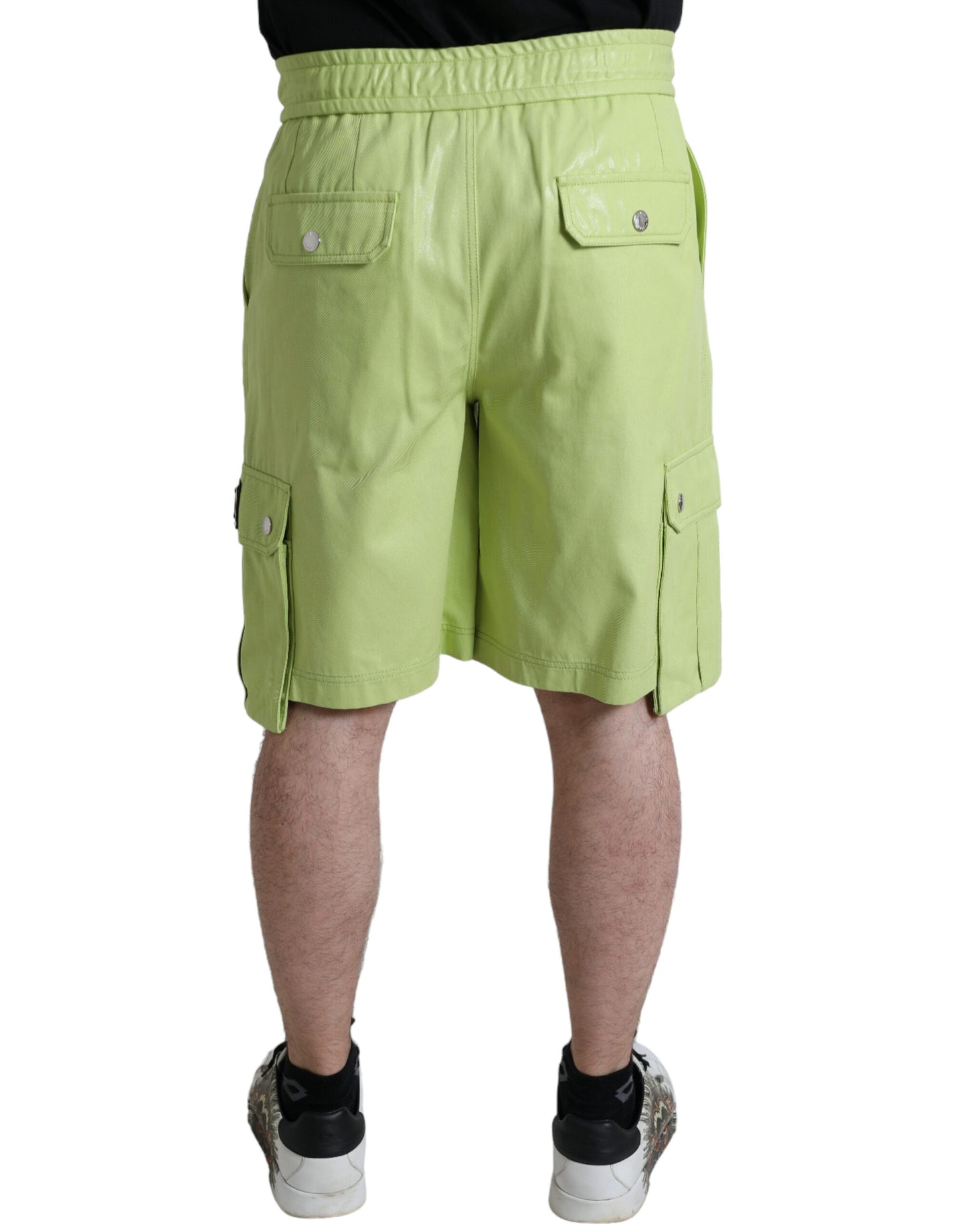  - Chic Light Green Cotton Bermuda Shorts