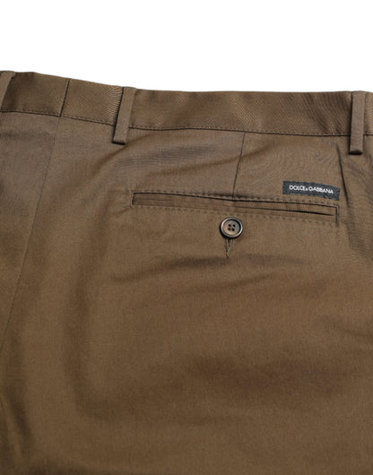  - Chic Brown Bermuda Shorts with Logo Detail