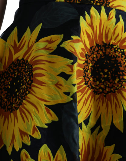  - Summery Sunflower A-Line Midi Dress