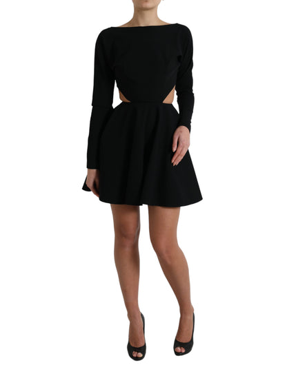  - Elegant Cut Out A-Line Mini Dress