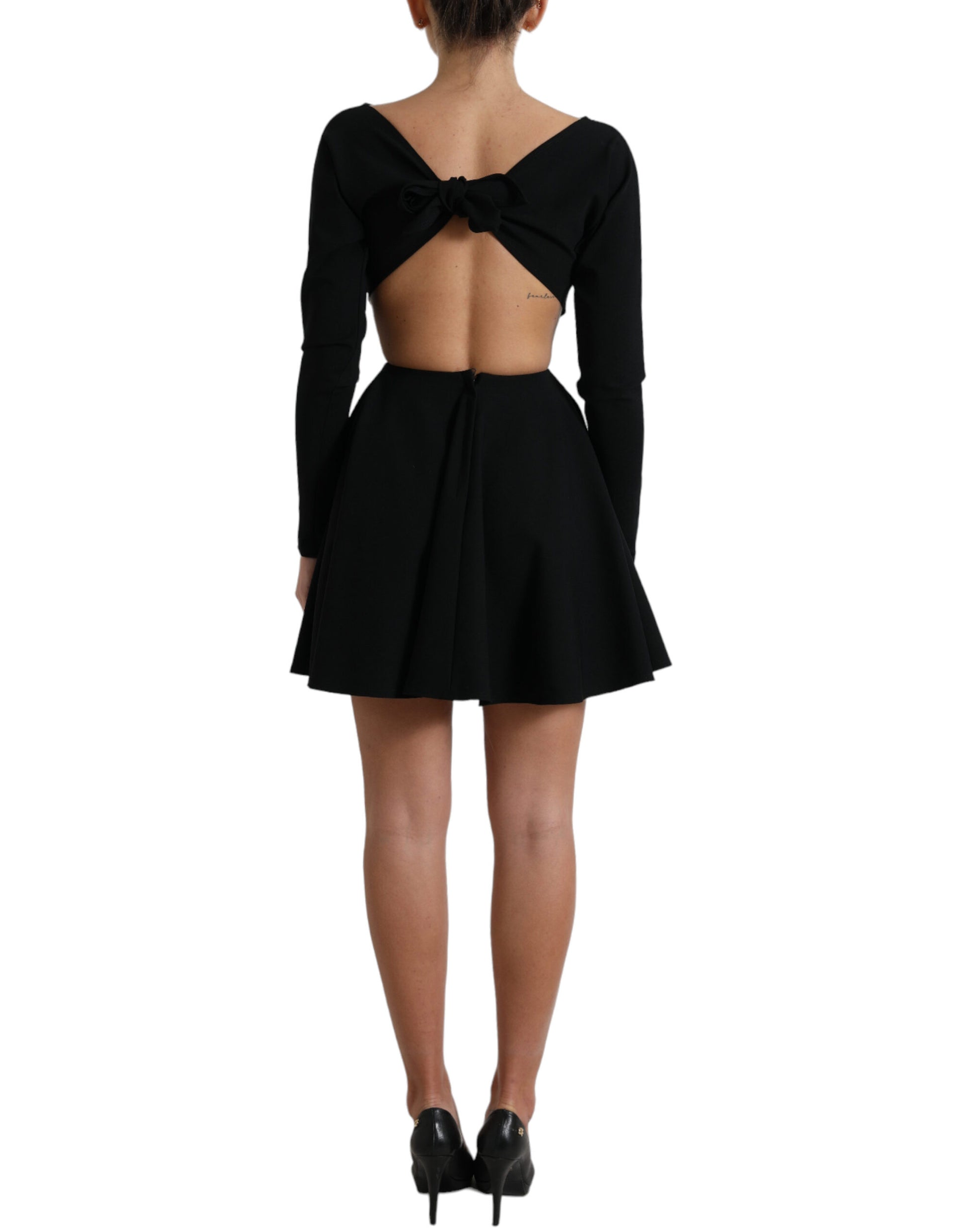 Elegant Cut Out A-Line Mini Dress by Dolce & Gabbana