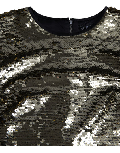  - Silver Sequined Mini Dress