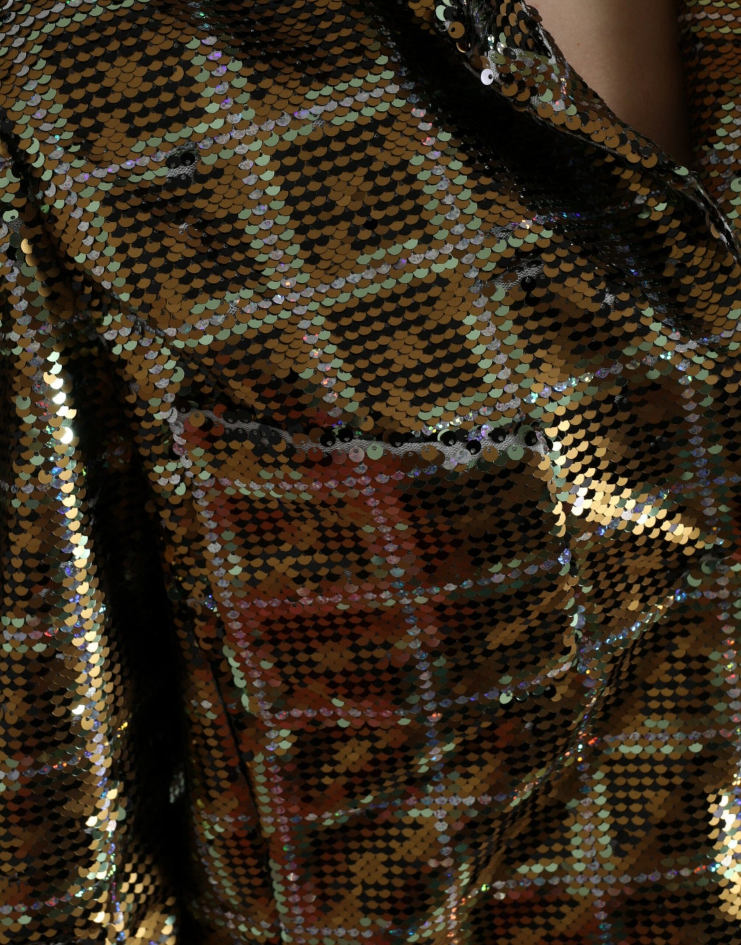  - Multicolor Sequined Cropped Jacket