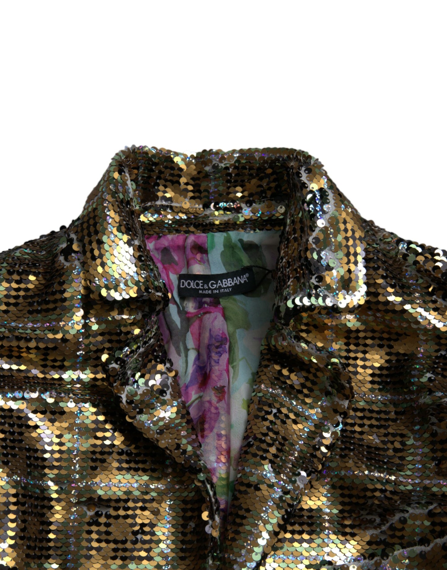  - Multicolor Sequined Cropped Jacket