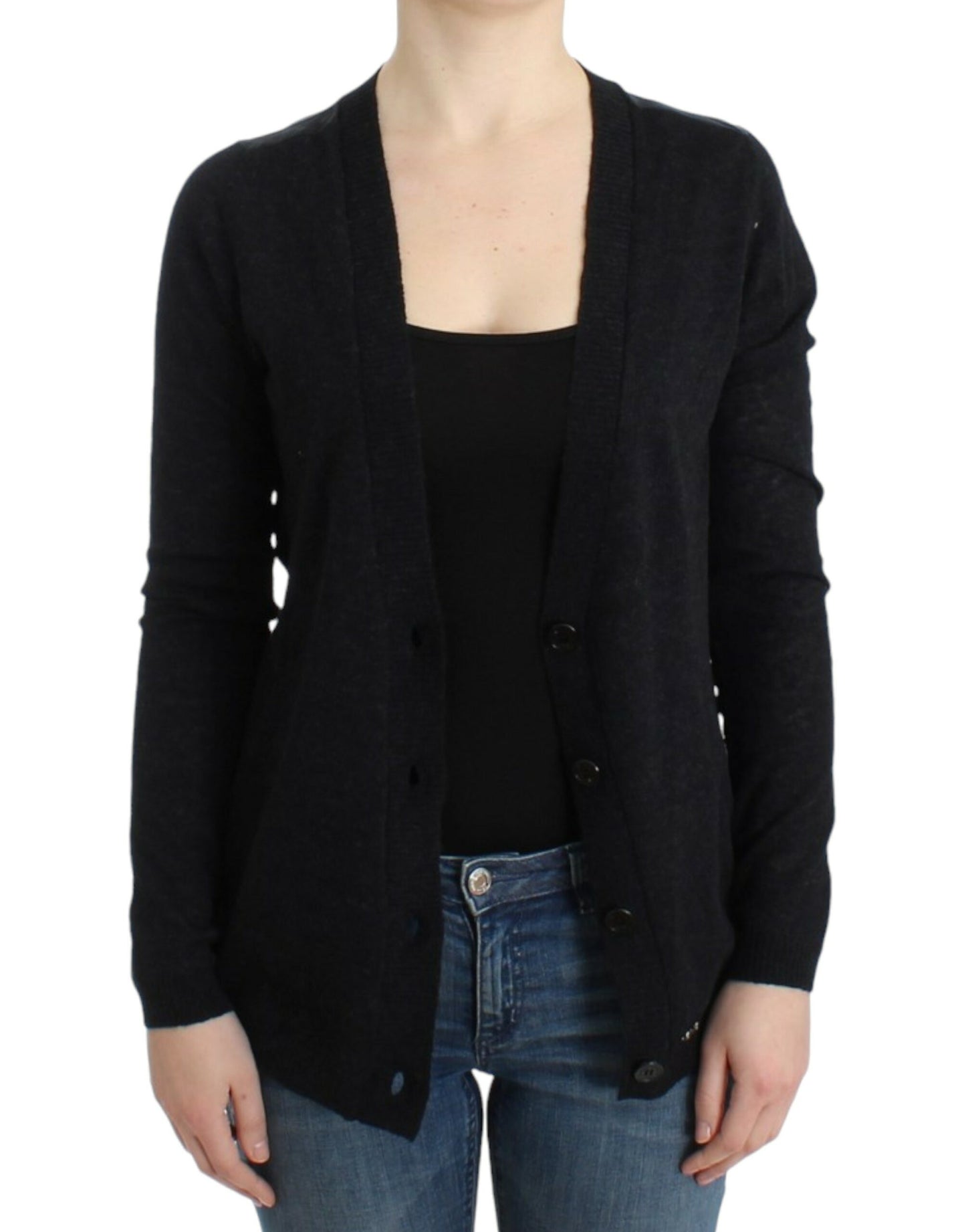  - Elegant Deep V-neck Lightweight Cardigan