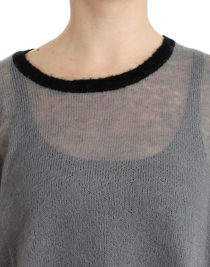  - Chic Asymmetric Embellished Knit Sweater