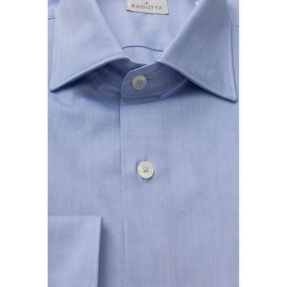  - Light Blue Cotton Men Shirt