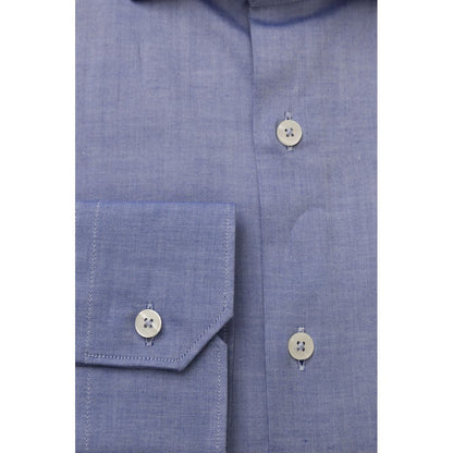  - Light Blue Cotton Men Shirt