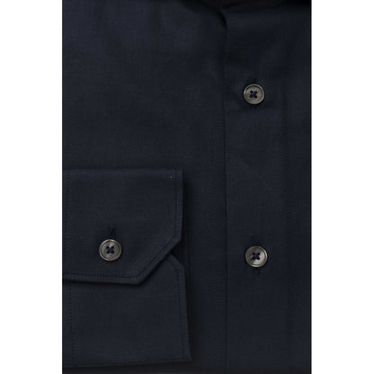  - Blue Cotton Men Shirt