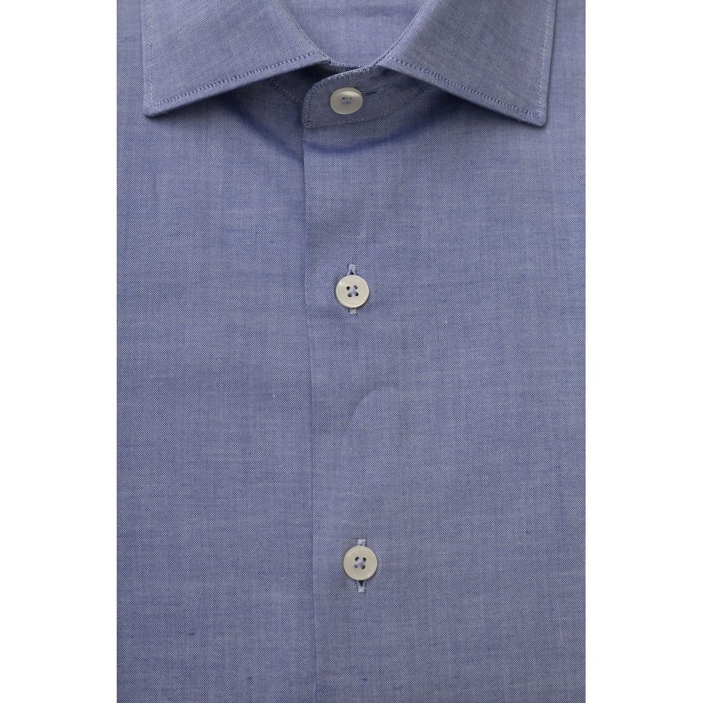  - Light Blue Cotton Men Shirt