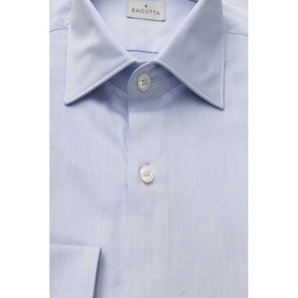  - Light Blue Cotton Men Shirt